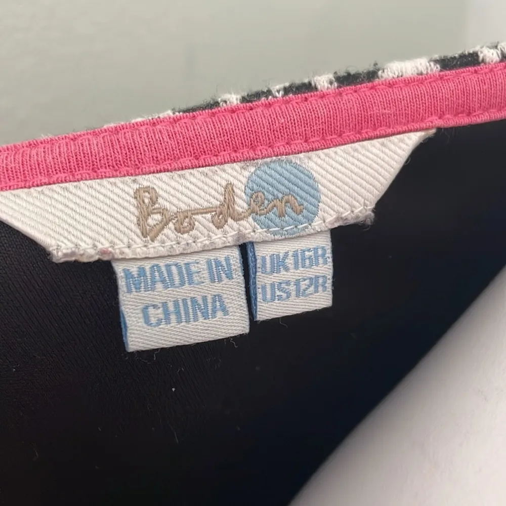 Boden Annabel Black & White Dress size 12 - Image 5