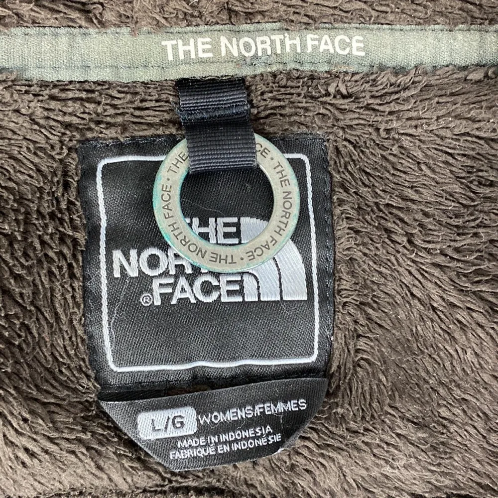 The North Face Brown Fuzzy Zip Up Athletic Sport Jacket L - Image 5