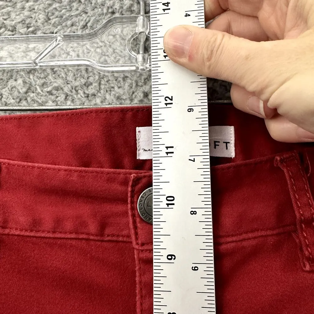 LOFT High Rise Legging Pants Skinny Casual Preppy Cotton Blend Women's 8 29 x 27 - Image 7