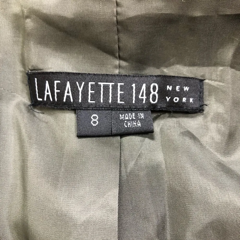 LAFAYETTE 148 blazer in olive green - Image 6