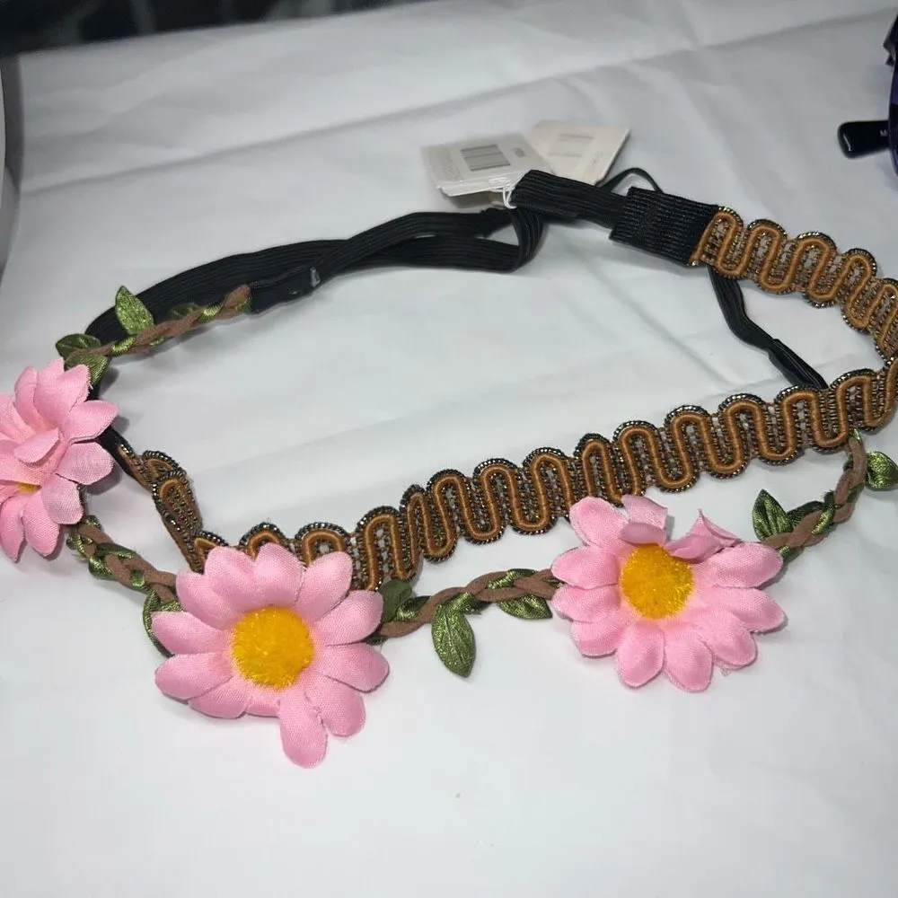 G by Gennaro Set of‎ Two Boho Hippy Headbands Pink - Image 7