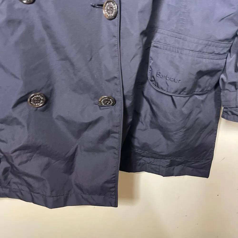 Barbour Ladies Featherweight Valerie Jacket Short Blue Coat Size 12 - Image 2