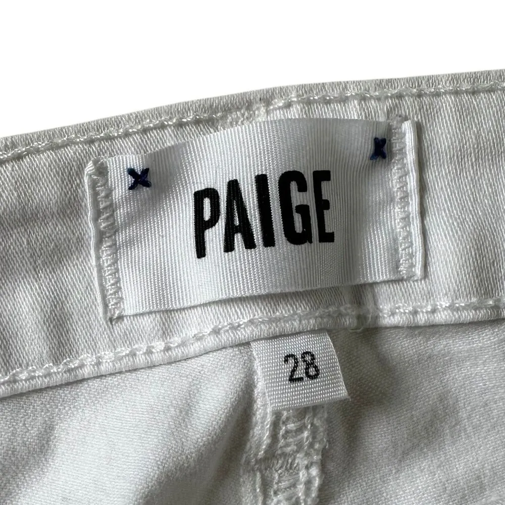 Paige Verdugo Ultra Skinny Jeans White Women Size 28 | 40-8 - Image 3