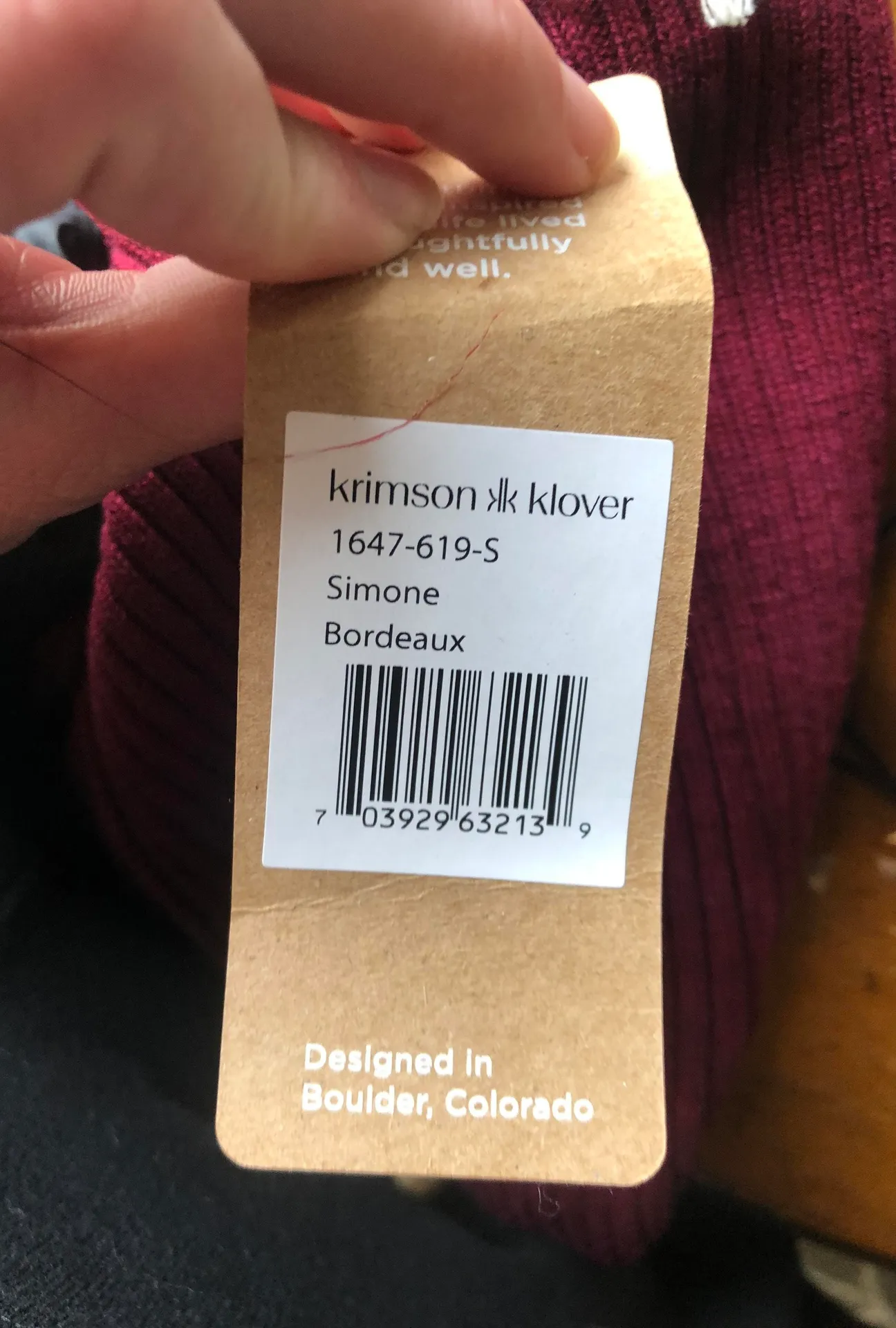 Maroon Vest Sweater Cute Colorado New Red - Image 6