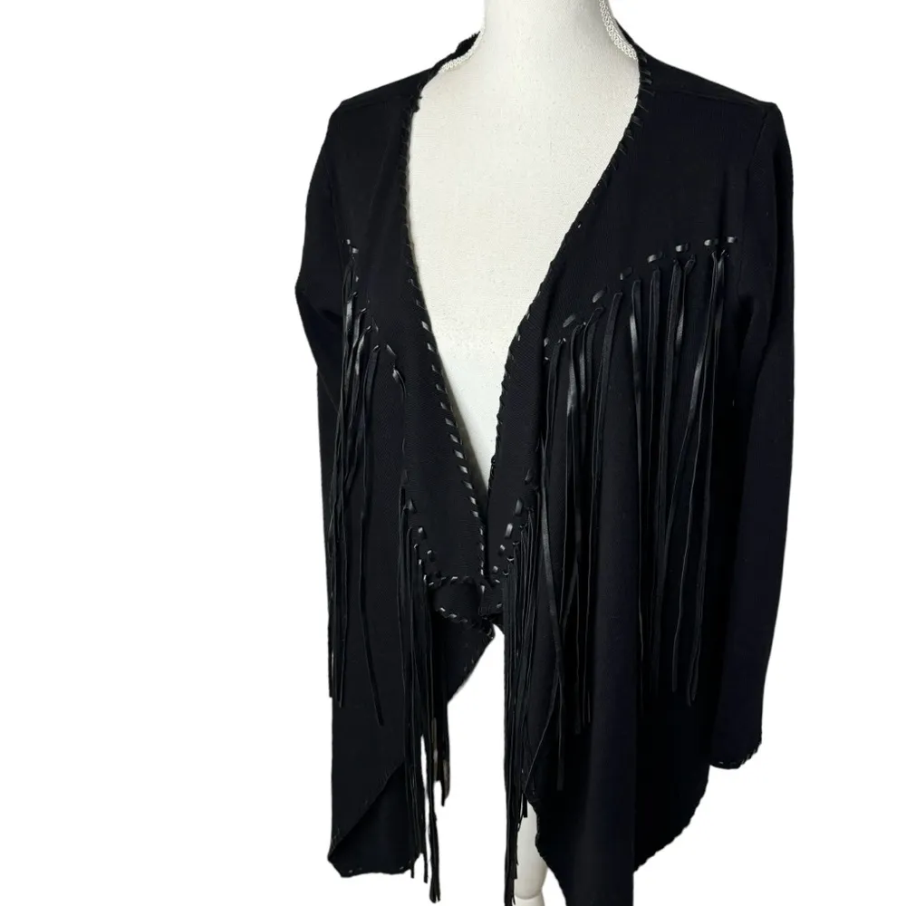 Ariat Trenton Cardigan Open Front Waterfall Fringe Large - Image 5