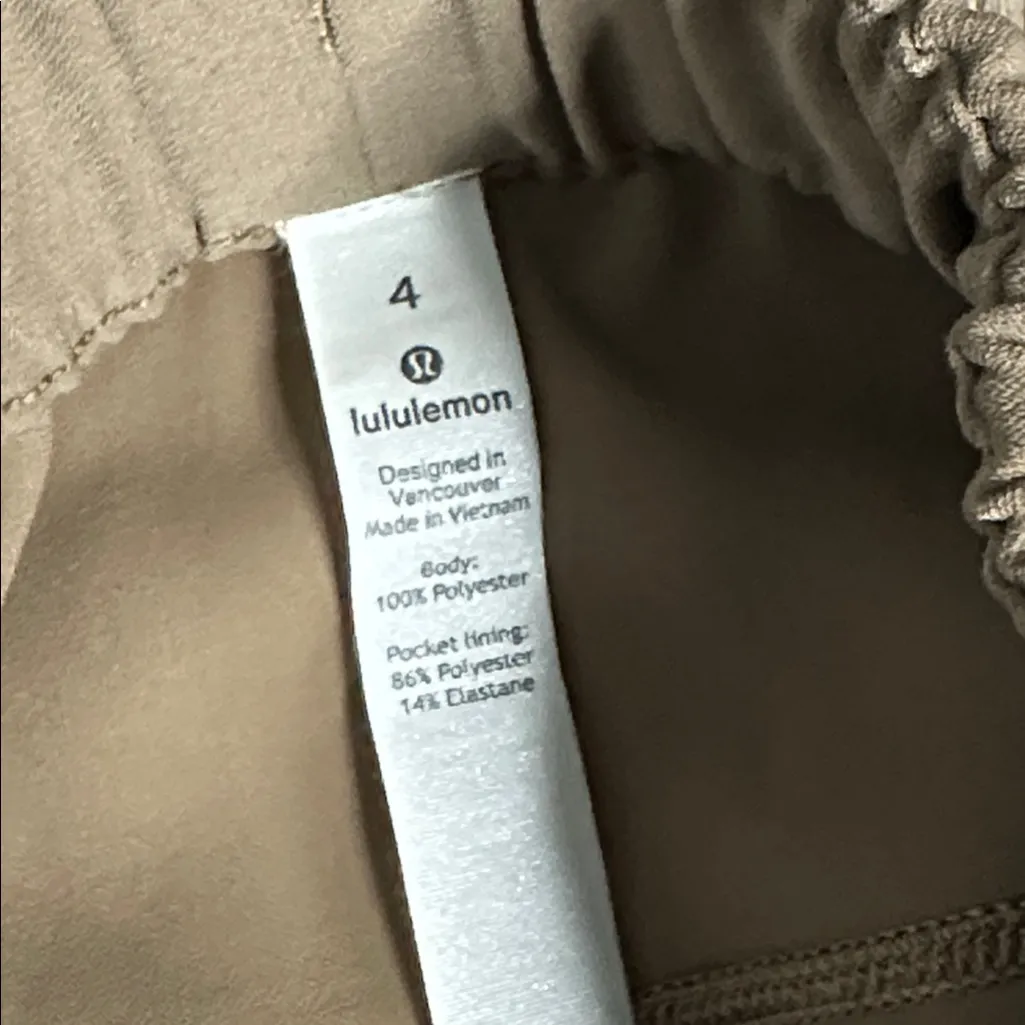 Lululemon On The Fly Mid Rise Travel Woven Casual Skirt Frontier Tan Size 4 - Image 7