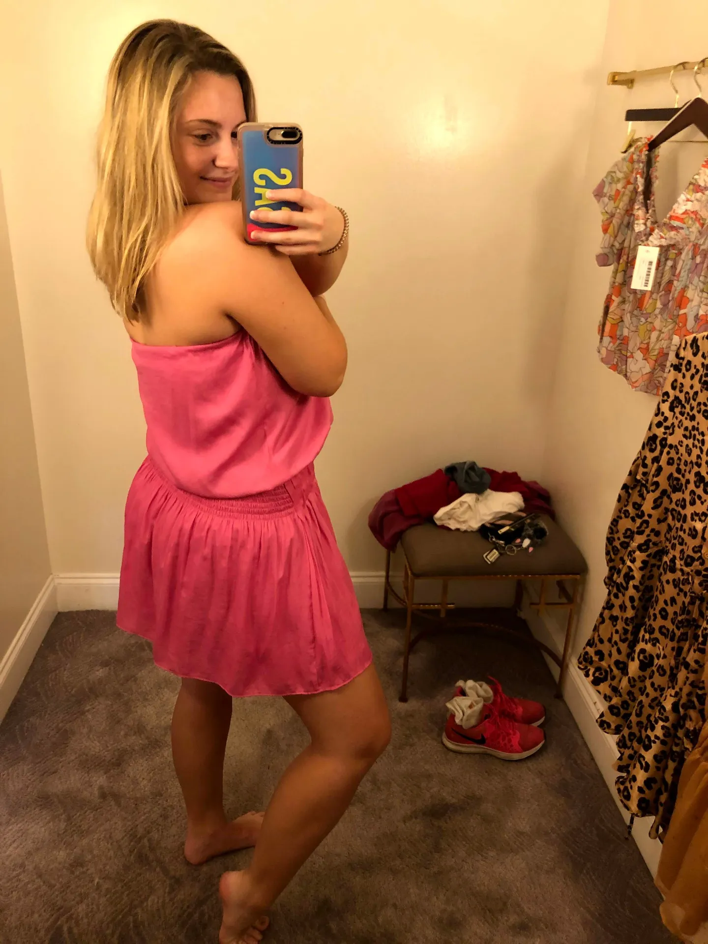 Pink Strapless Romper - Image 5