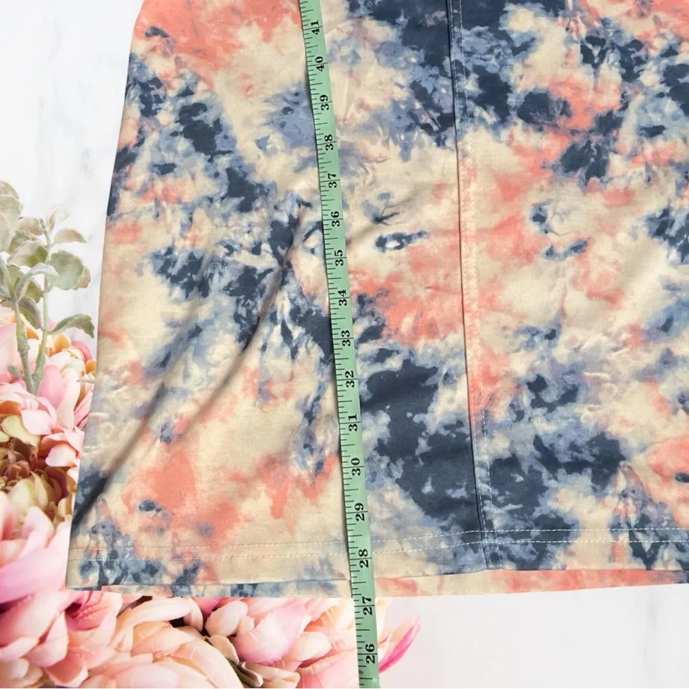 Pink and Blue Sleeveless Mini Dress Size M - Image 6