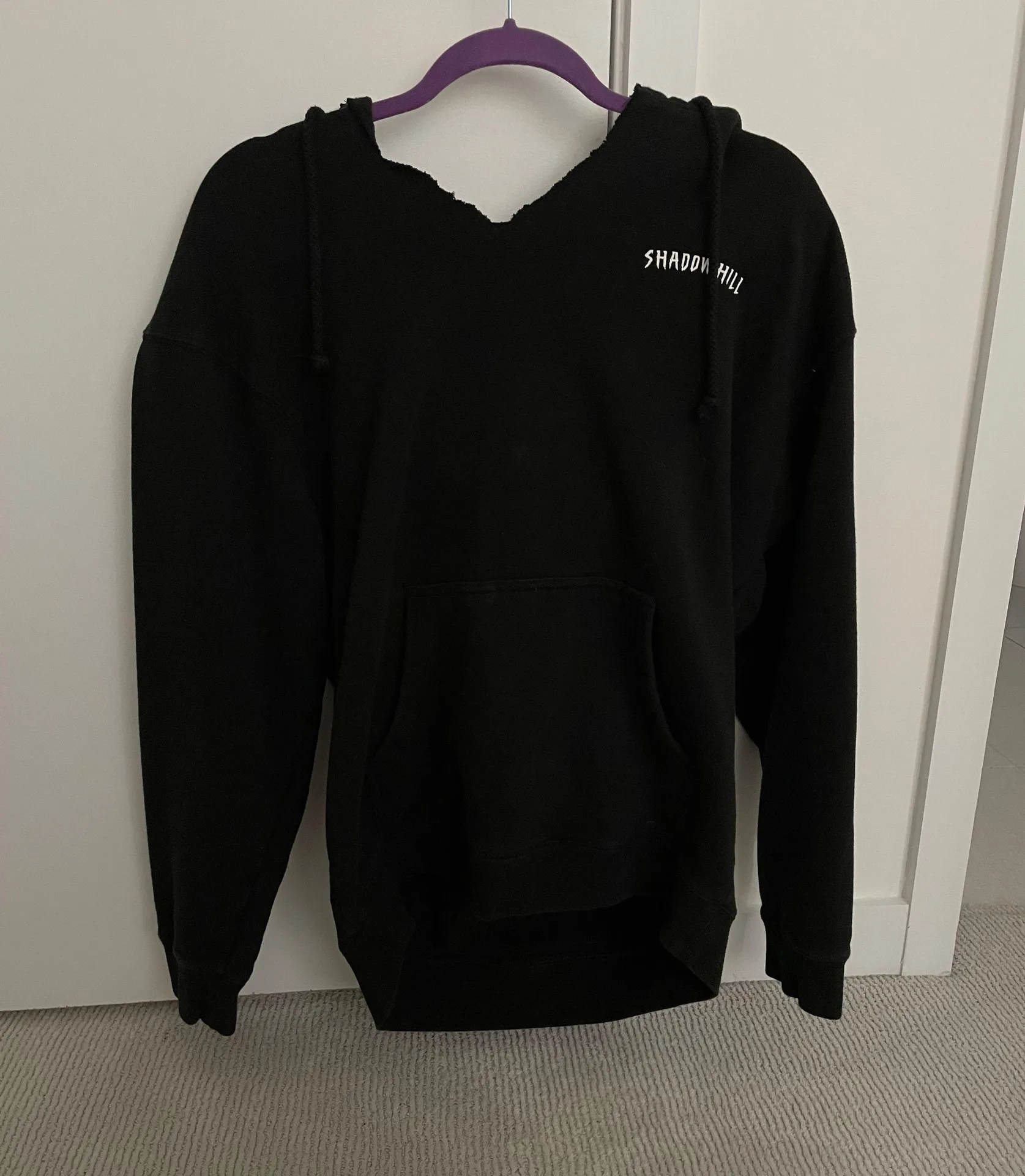 Shadowhill Black Oversized Merch Hoodie - Image 3