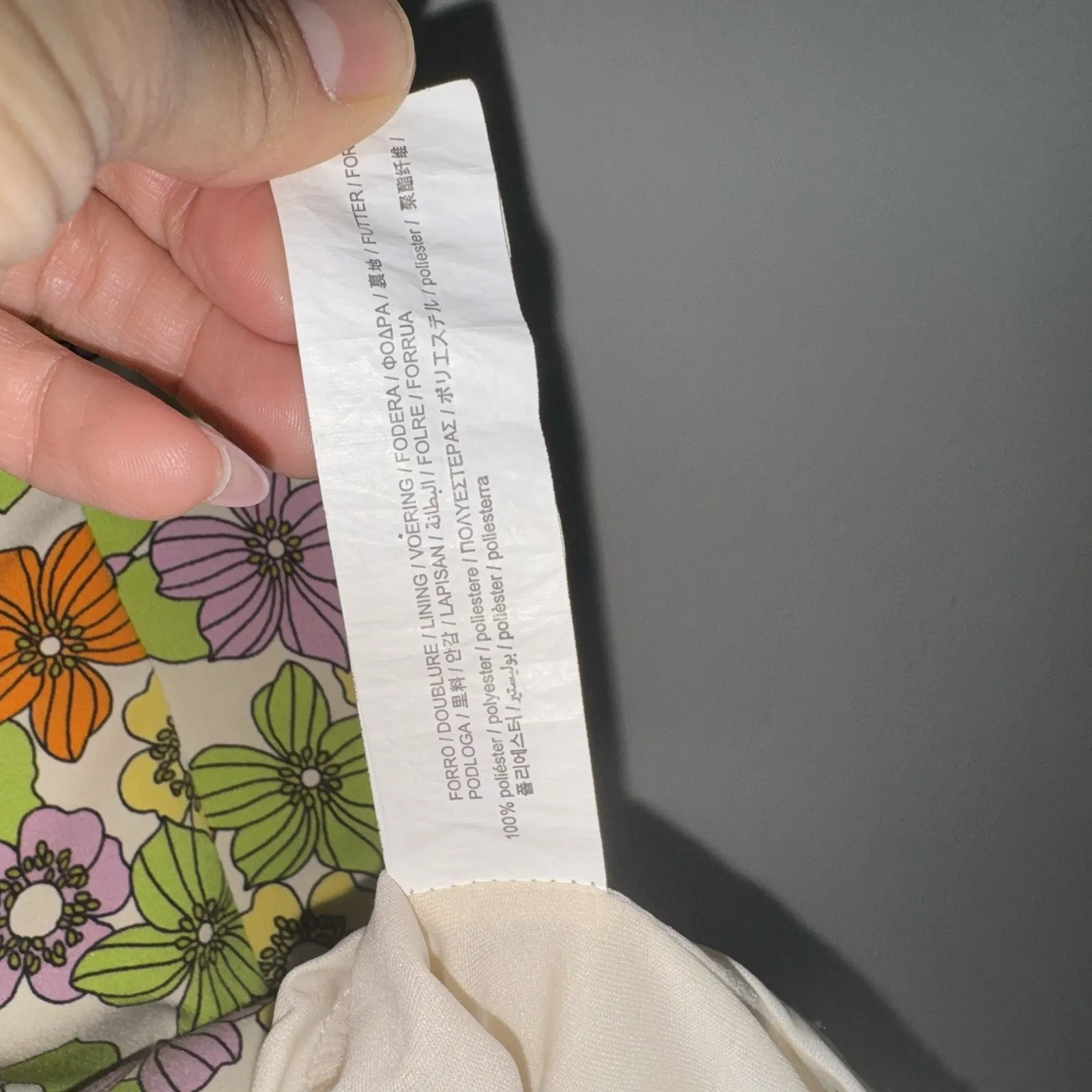 Zara Floral Dress Woman’s M 1960s 1950s Design Vintage Pattern Spaghetti Strap - Image 5