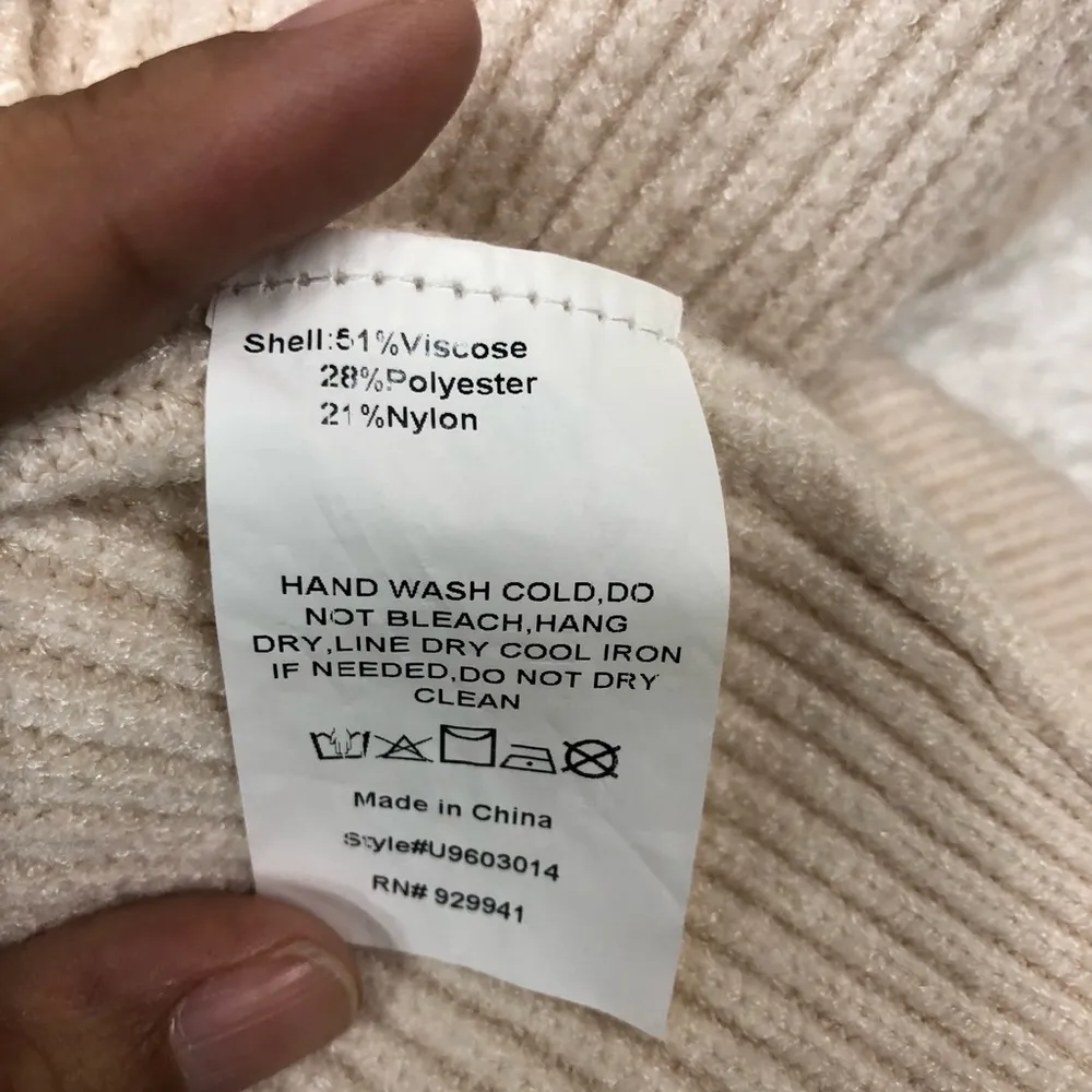 Ribbed off-white by Suzanne Betro pullover sweater size 1x/2x - Image 7