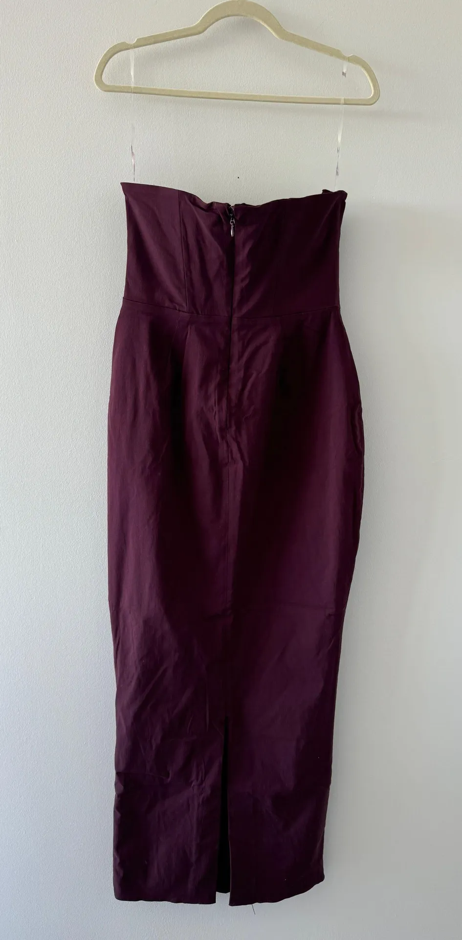 Lucia Plum Strapless Dress L+ - Image 9