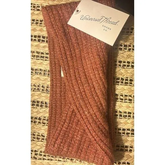 Universal Thread Knit  Front Twist Headband Rust Brown Women's OS - Image 2
