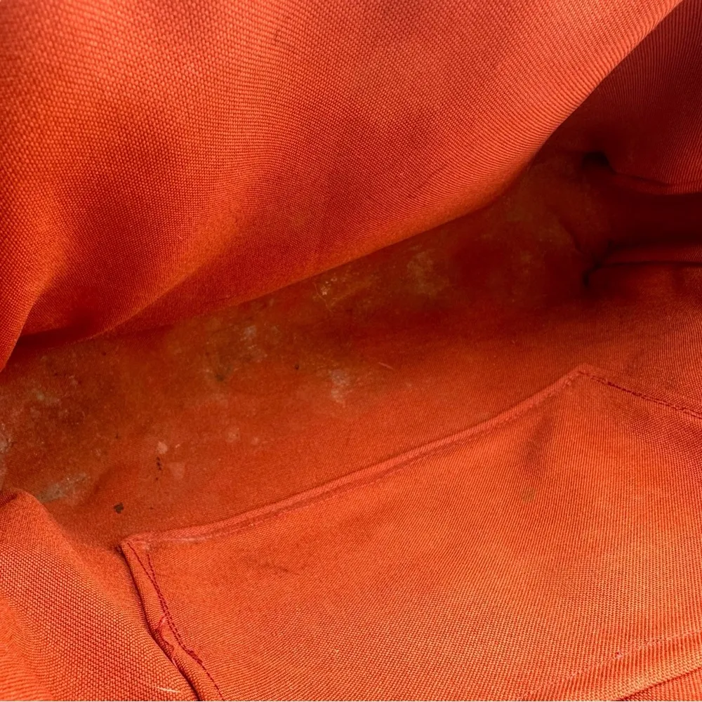 Vintage Handmade Hand Crafted Carpet Knit Bag Purse Handbag - Image 13