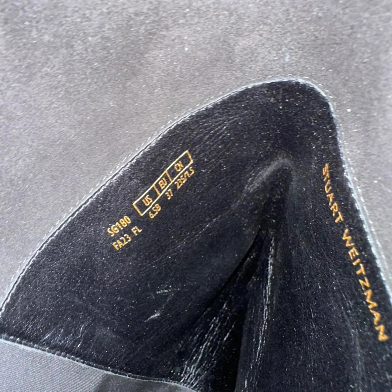 Stuart Weitzman 5050 Flareblock Boot Black NIB Size 6.5 - Image 9