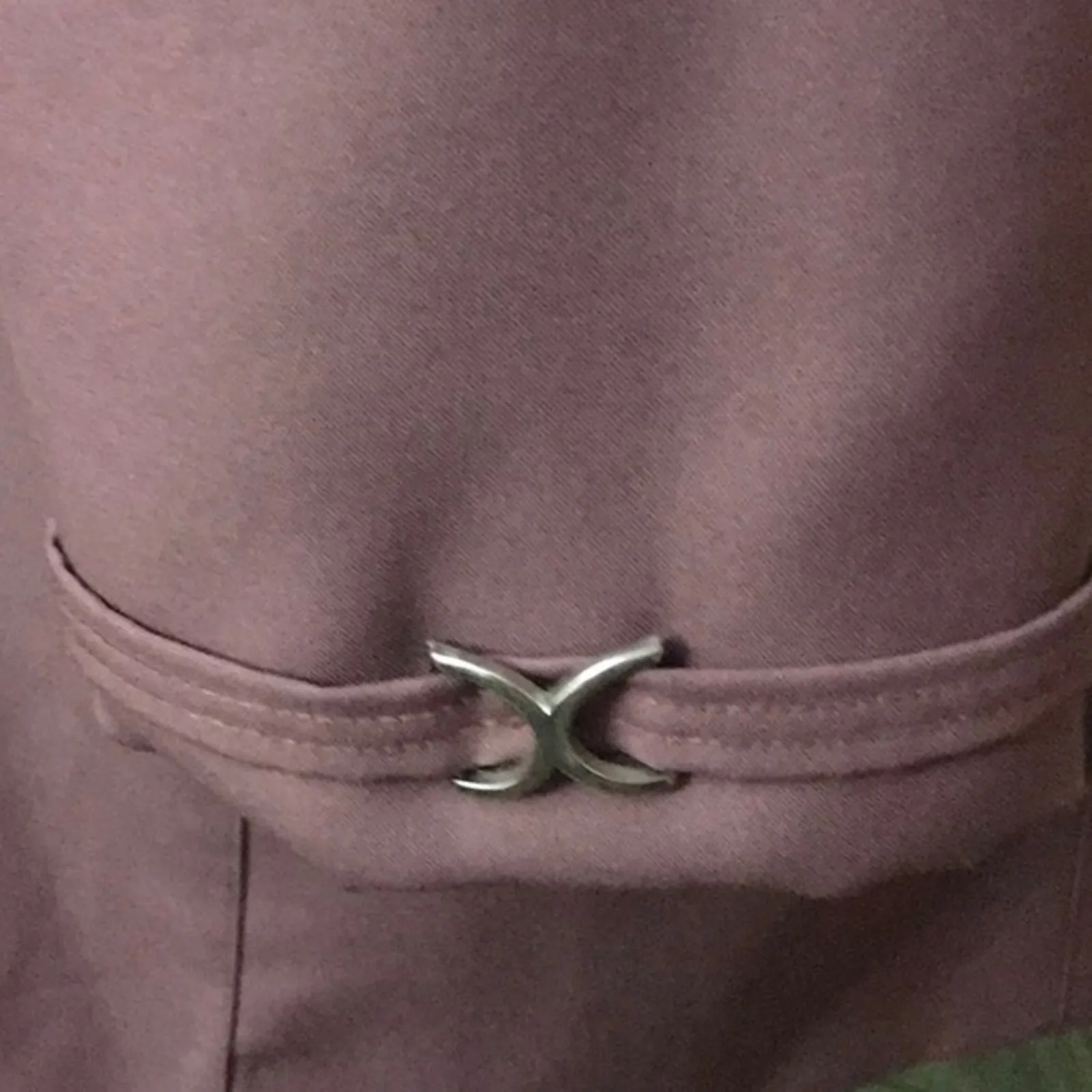 Vintage Union ILGWU Pink/Brown Trenchcoat Made in the USA Classic Grandmacore Pink Size undefined - Image 5