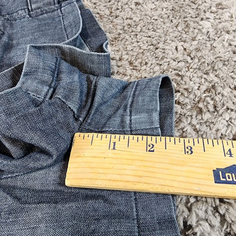 Forever 21 Women Blue Jean Denim Booty Shorts Size 30 Pockets Zipper Hooks - Image 11