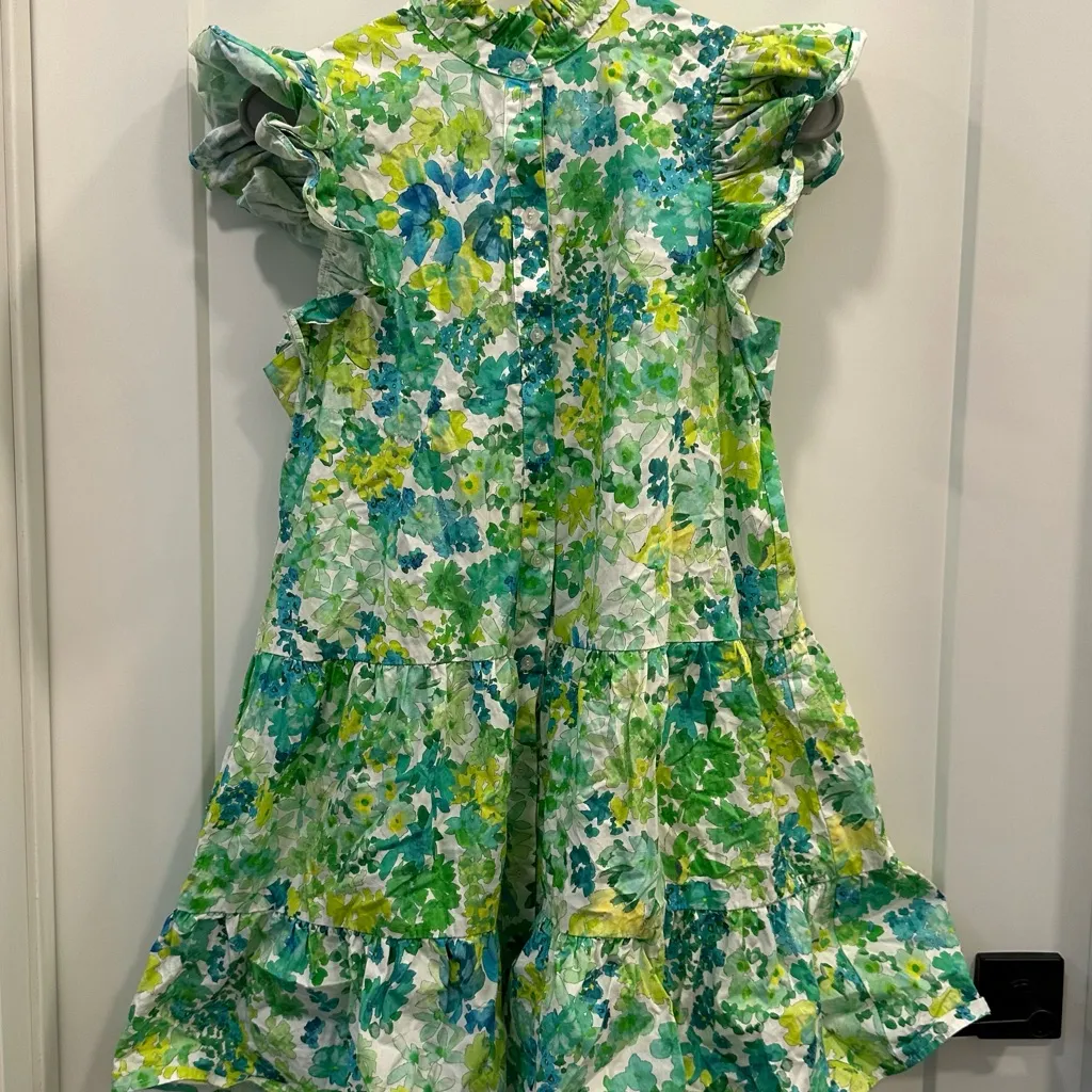 Lavender Brown Ruffle Mini Dress - Image 2