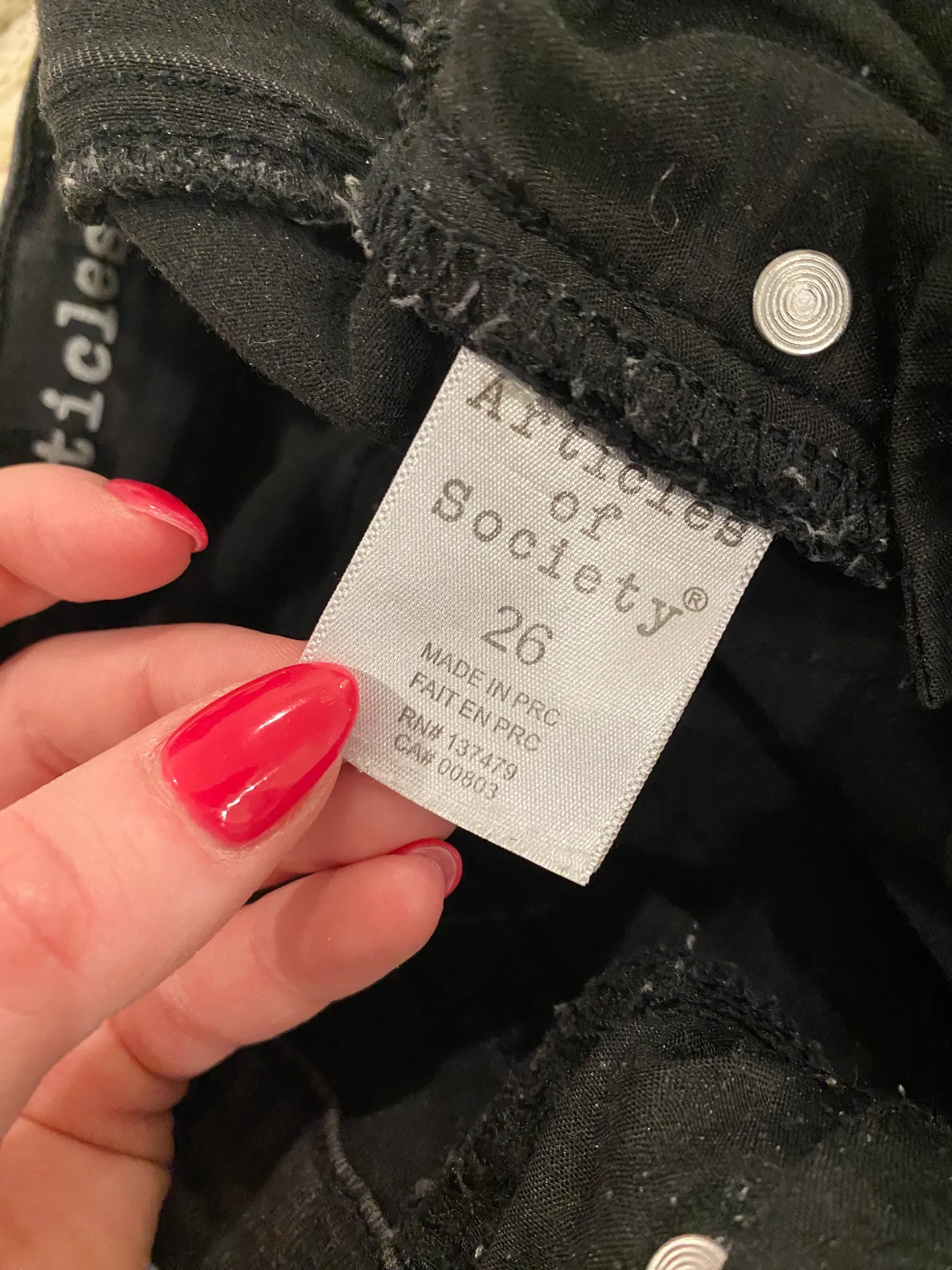 Articles of Society Black Jeans - Image 3