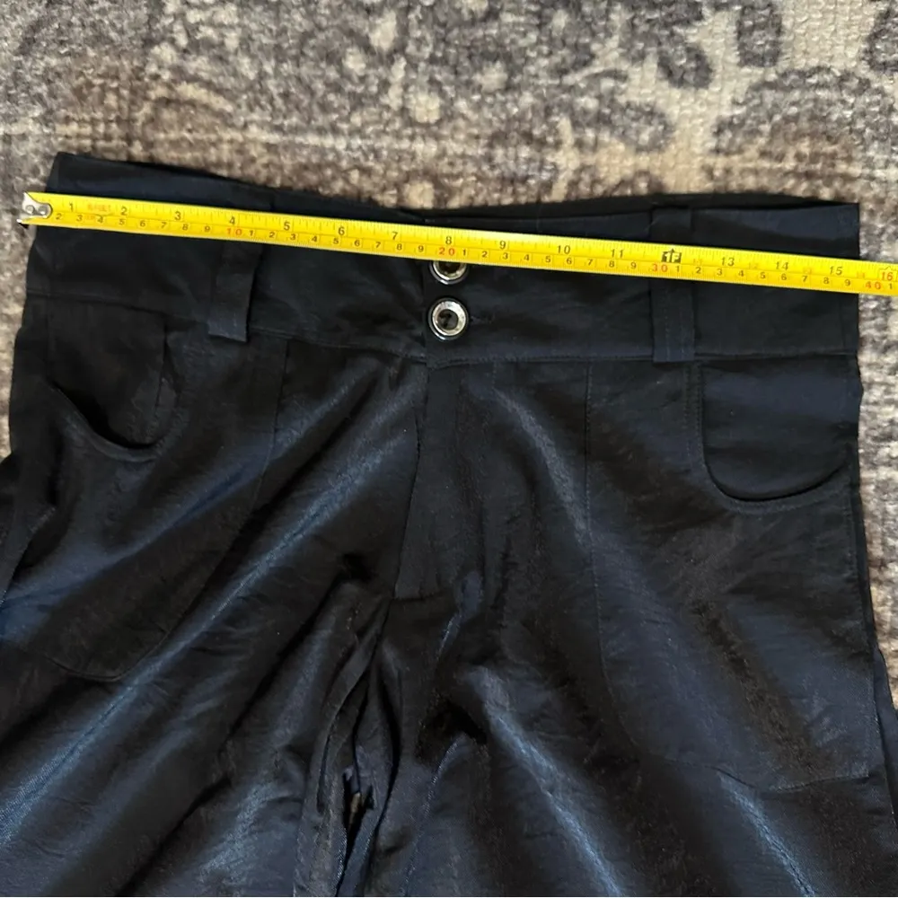 By Deep Los Angeles Vintage Y2K Women’s Size M Black Wide Leg Cropped Pants Size M - Image 5