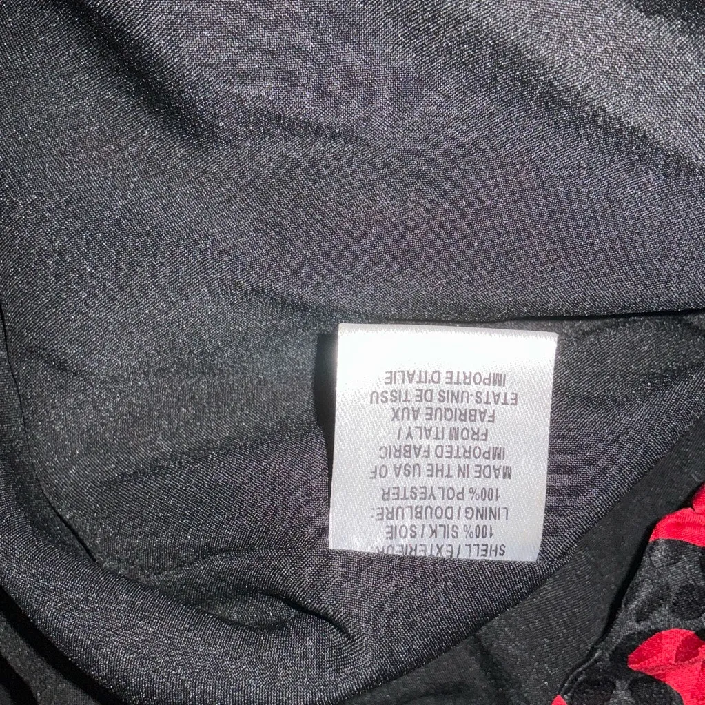 Milly Red and Black Leopard Mini Dress Size 6 - Image 11