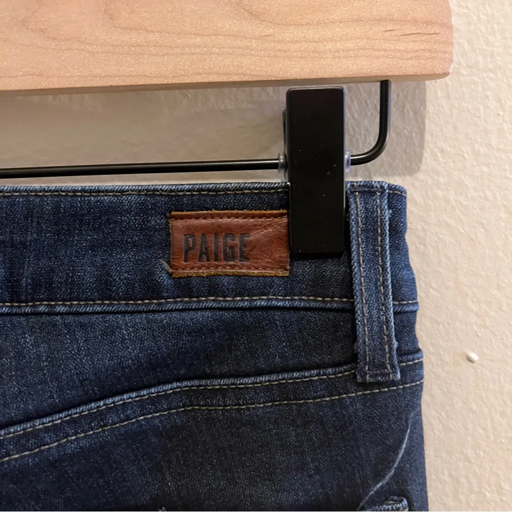 PAIGE Hoxton‎ Ultra Skinny Jean Stretch Dark Wash Denim Size 25 - Image 7