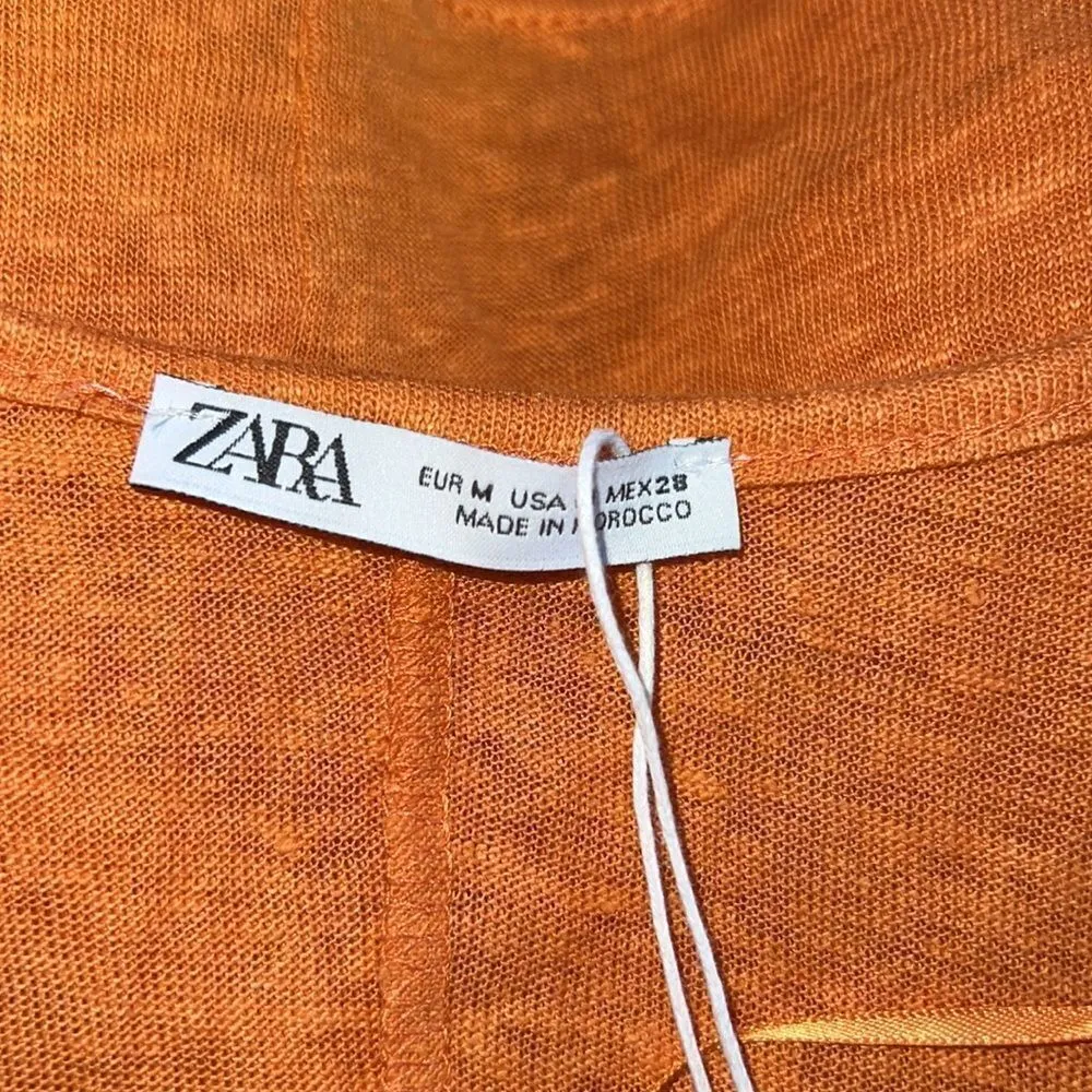 ✨ Zara Linen Sleeveless Ruffle V Neck top✨ - Image 7