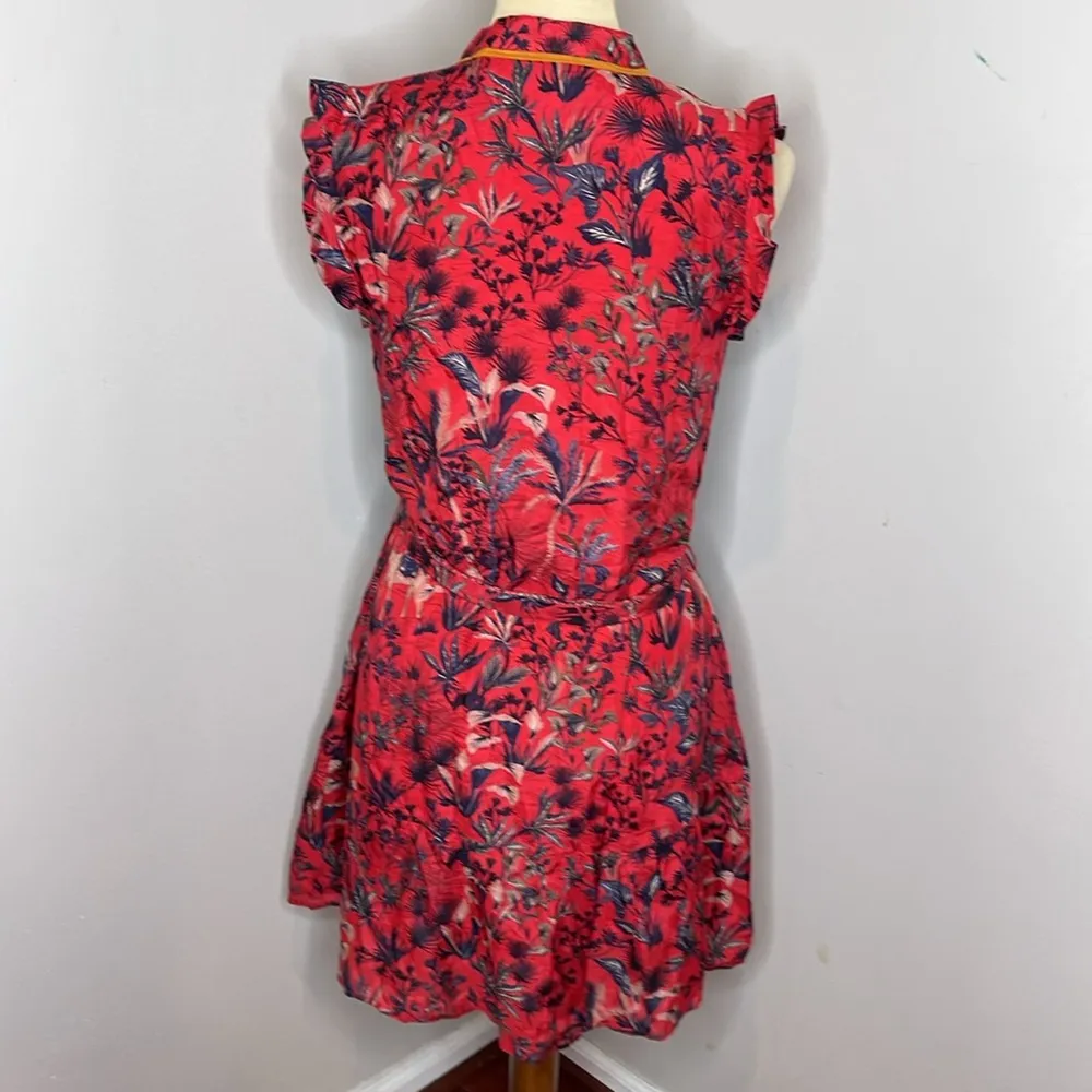 Chufy Layla Mini Dress in Kom‎ Brick Red - Image 4