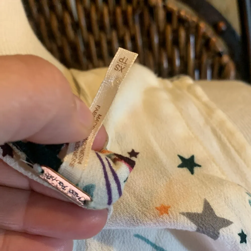 Free People Star Print Crisscross Tunic Top Size XS - Image 5