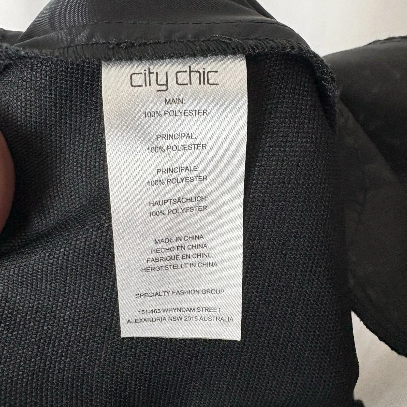 NWT City Chic Black Frill Waist Pants Size XL/22 High Rise Wide Leg Work Office - Image 10