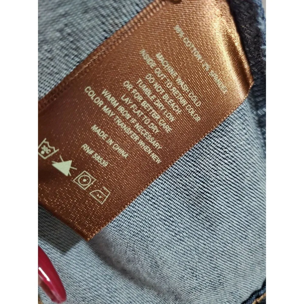 Kut from the Kloth Blue Denim Cotton Buttons Long Sleeve Casual Jeans Jacket - Image 10