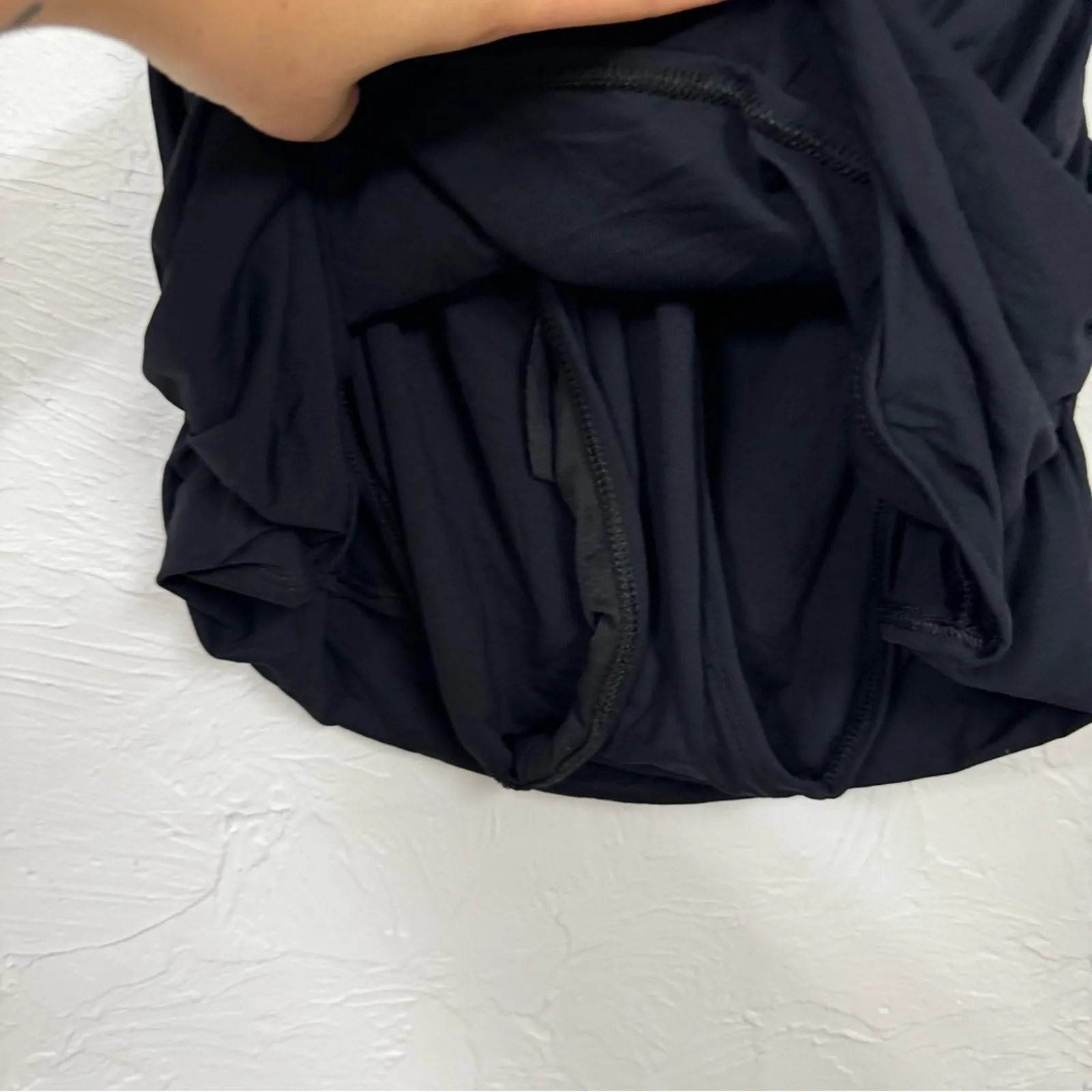 Carmen Marc Valvo Black Strapless One Piece Swimsuit Women’s 16 Skirt Modest - Image 5