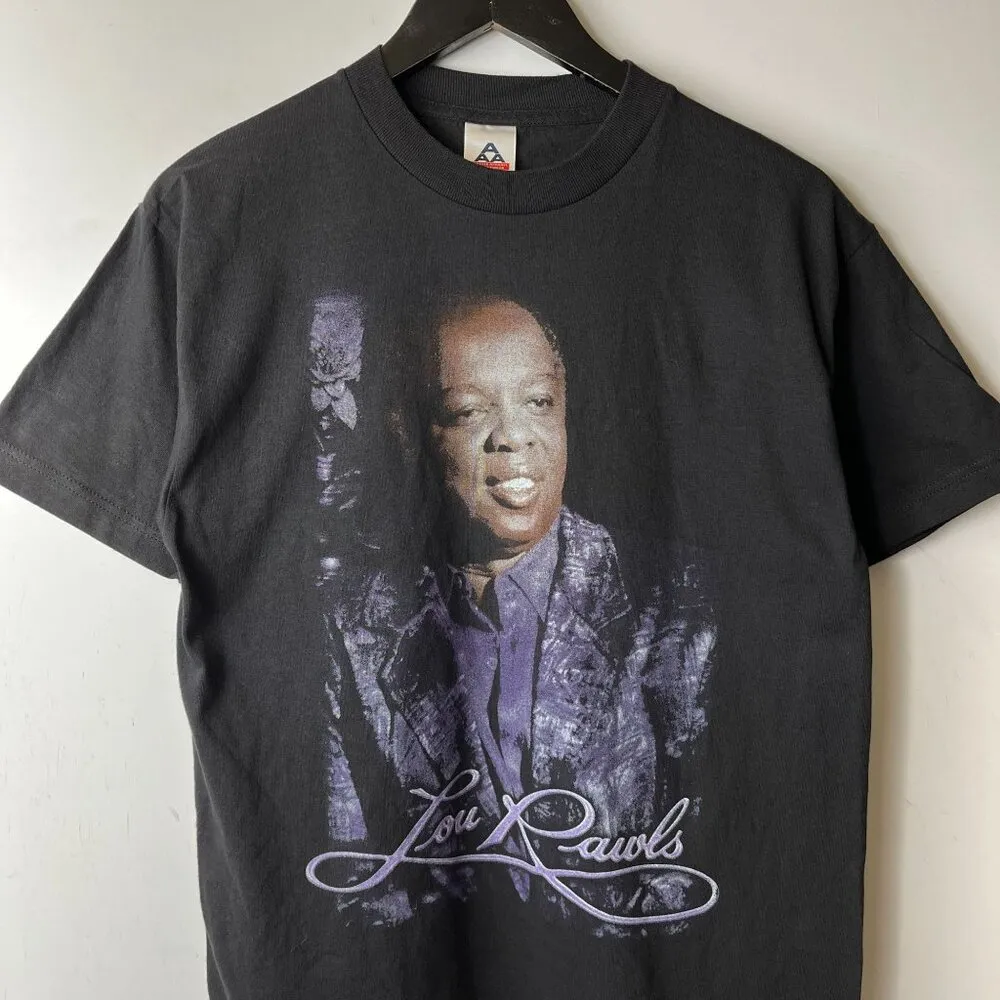 Vintage Lou Rawls Memorial T Shirt Black S Small Musician Artist Y2K - Image 6