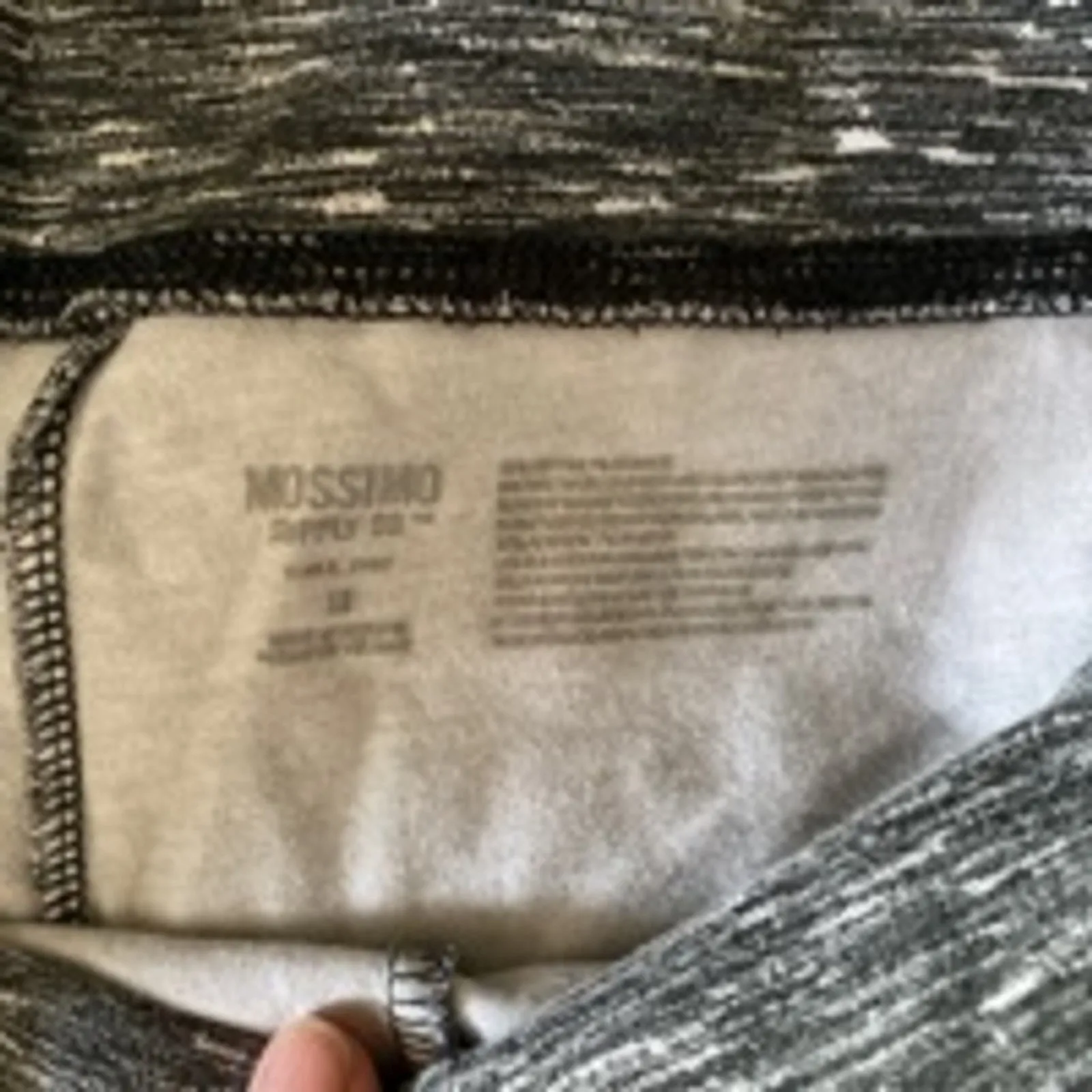 Athleisure Minimalist Gray Marled Leggings Mossimo M Size undefined - Image 3