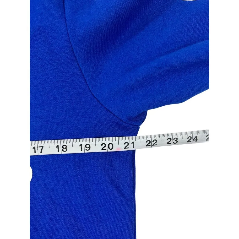 Adidas Royal Blue Pullover Hoodie - Image 4