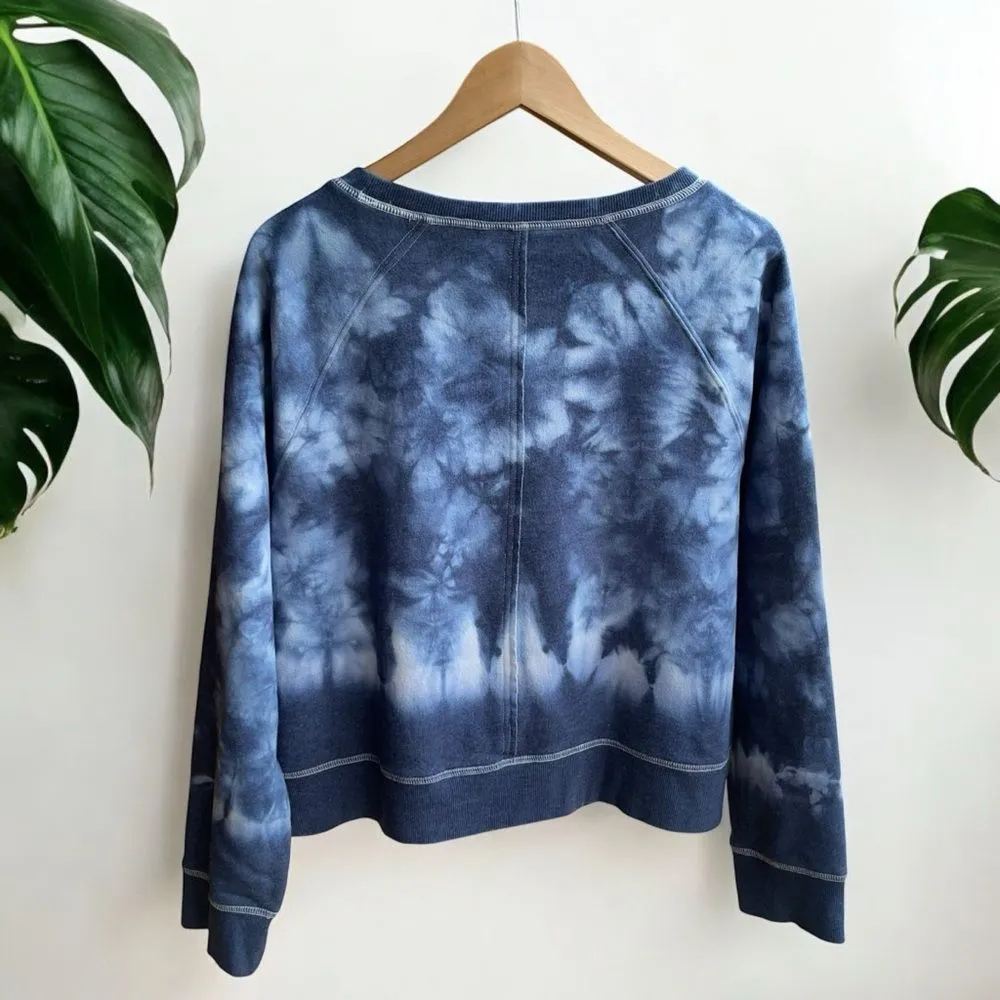 🆕 Joy Lab Tie Dye Sweatshirt in Indigo Blue - Image 4