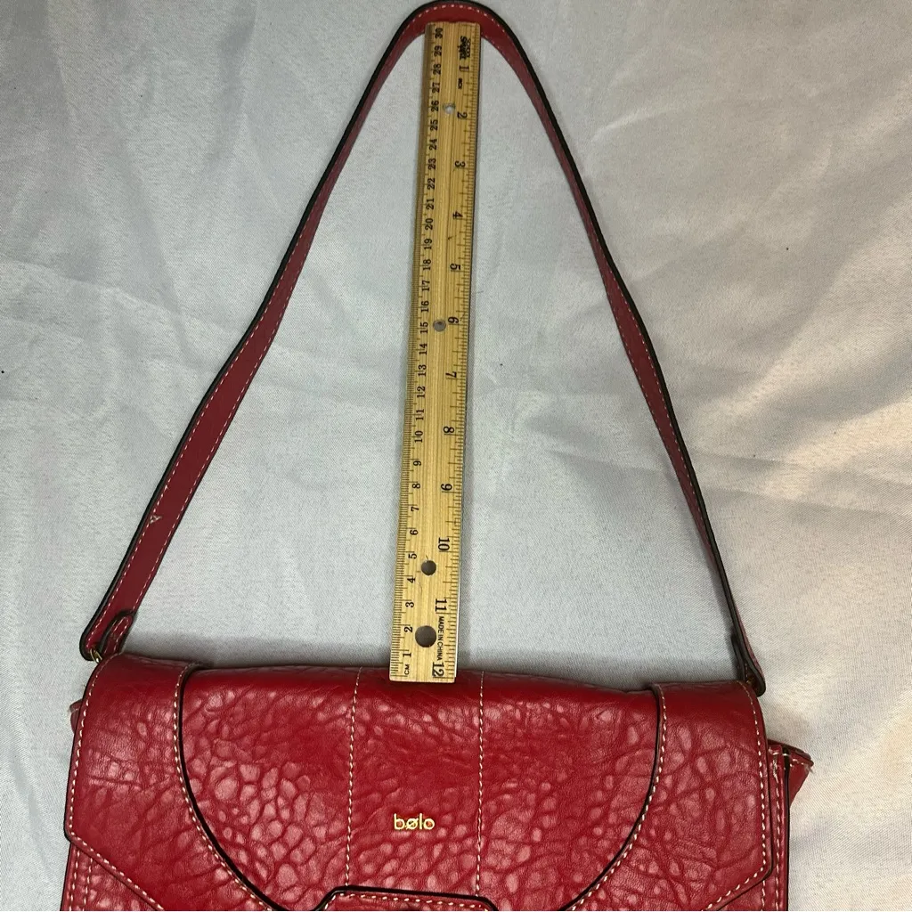 Bolo Cherry Red Shoulder Bag - Image 7