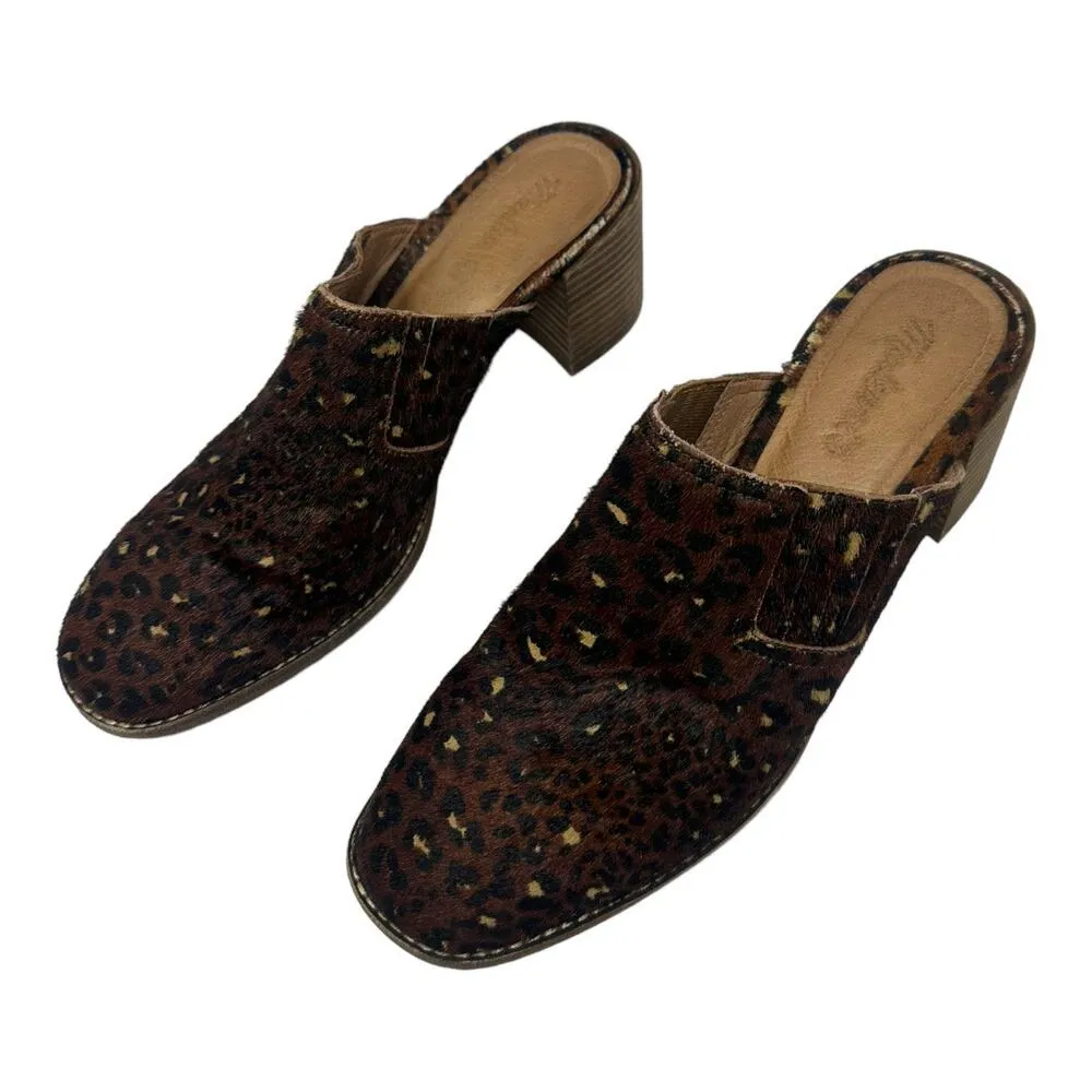 Madewell The Carey Mule in Painted Leopard Calf Hair Size 9 - Image 2