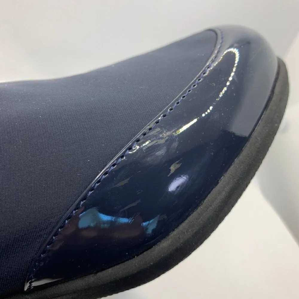 Abella Slip on Navy Patent Loafer 2" Heel Blue Size 7 - Image 8