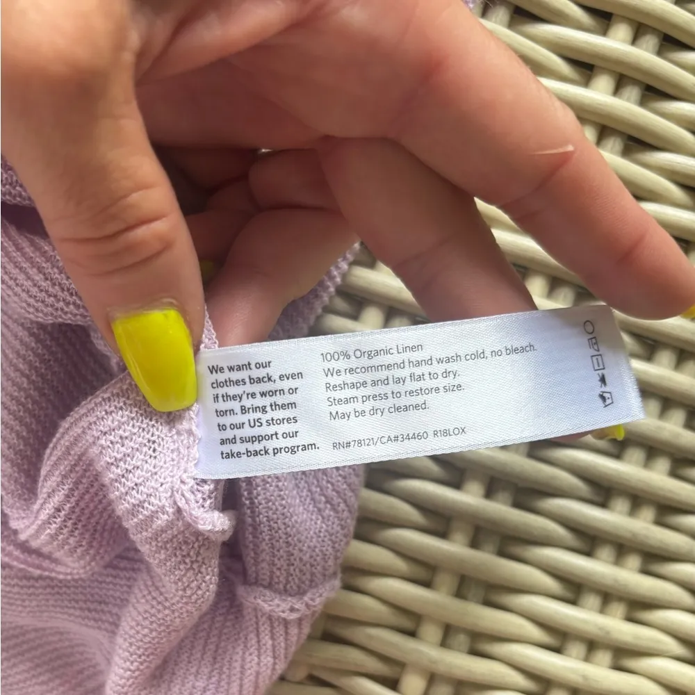 Eileen Fisher 100% Organic Cotton Knit Top‎ small petite workwear holiday - Image 6