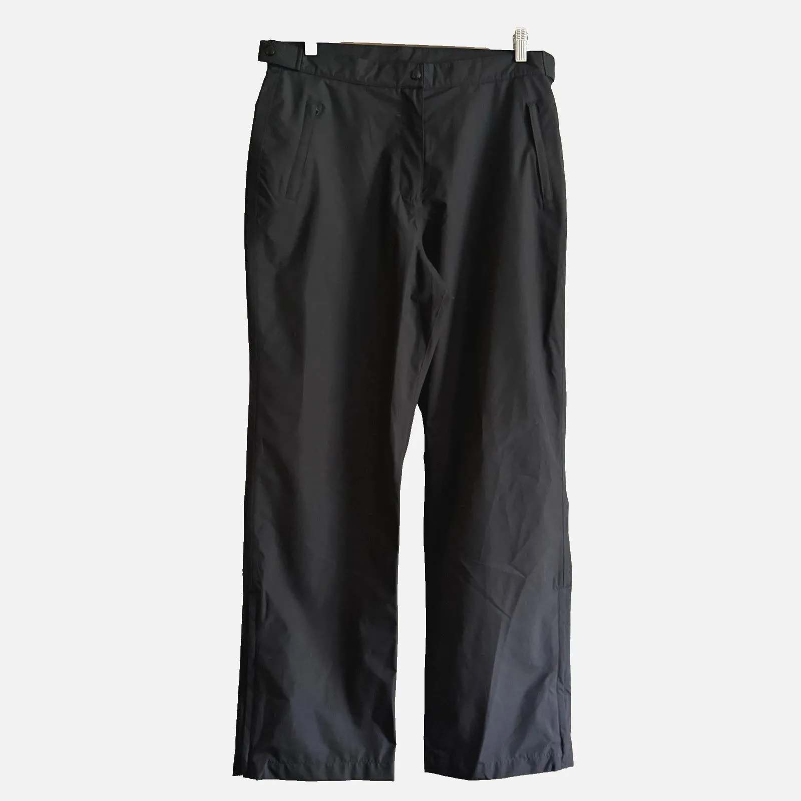 Foot Joy Dryjoys Golf Rain Suit Pants Womens L 12 14 Black Waterproof Side Zip - Image 3