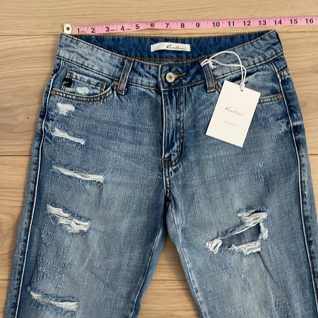 VICI KanCan distressed boyfriend jeans Blue Size 24 - Image 5