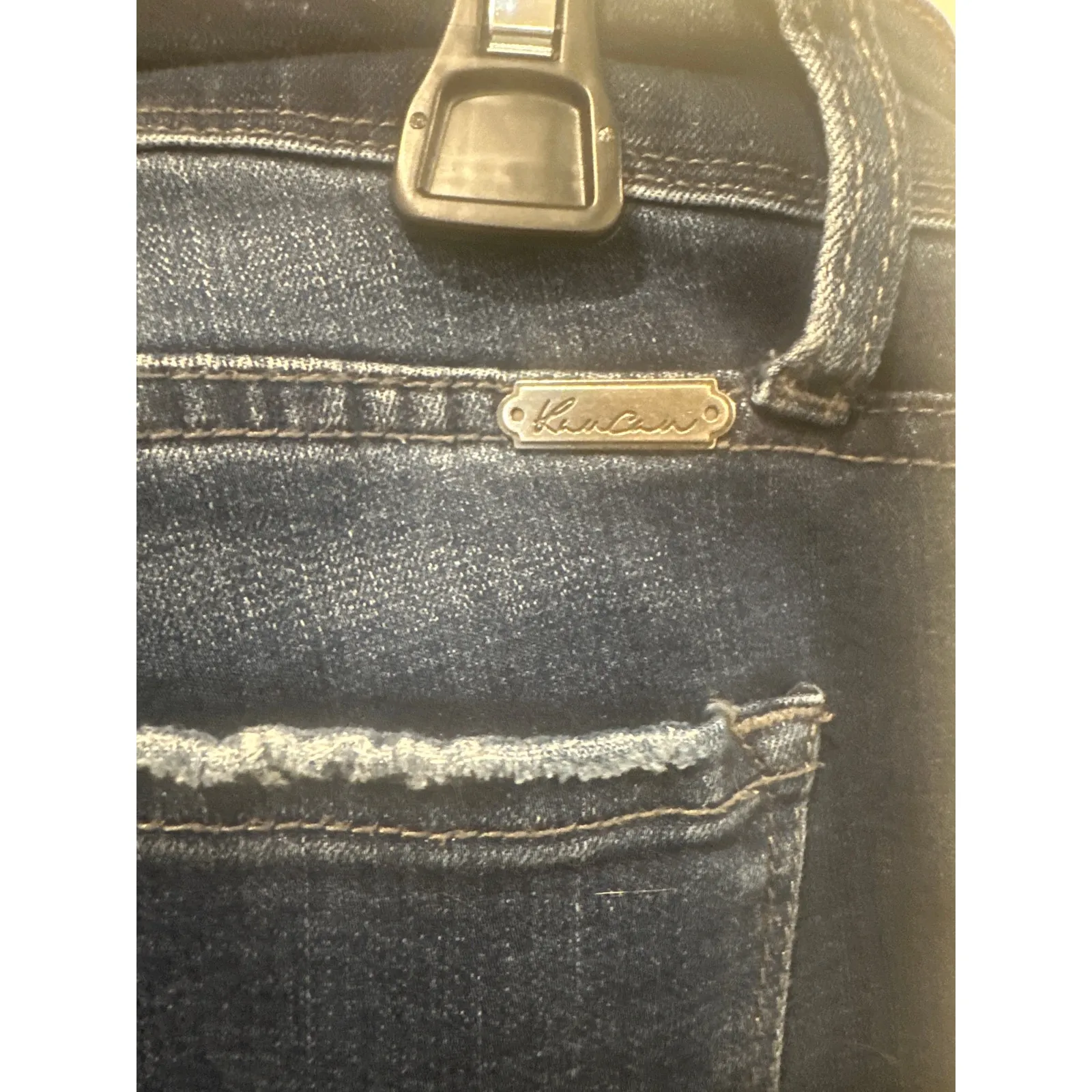 Kan Can Skinny Jeans Womens size W9 28 Mid Rise Destroyed Style KC6034D Blue - Image 7