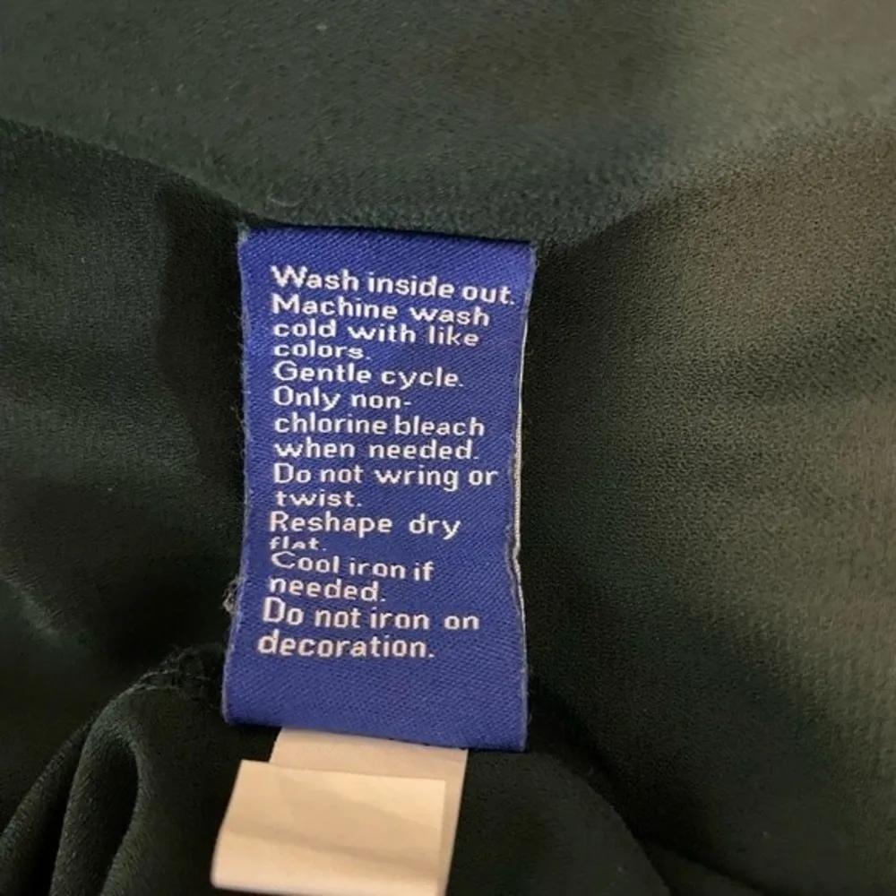 Apt. 9 Hunter Green Sweater w/ Sparkles Size L - Image 5