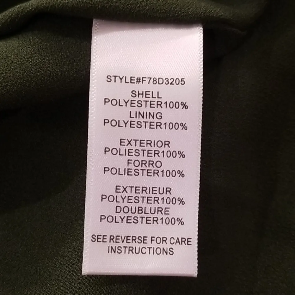 đź’•ADELYN RAEđź’• Butterfly Print Cold Shoulder Sheath Dress Olive Green Small S - Image 11