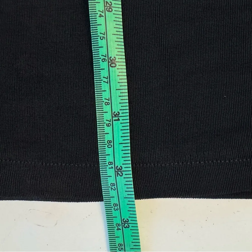 AHNI Handmade Tunic Shirt Top Black Slinky Size 1 Small Medium Stretchy Art Wear - Image 8