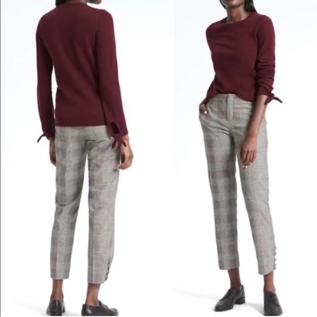 Banana Republic by Filpucci Tan Wool Crewneck Tie Cuff Sweater - Image 7