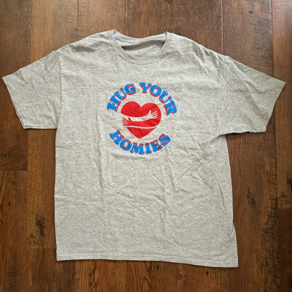 FRUIT OF THE LOOM “Hug Your Homies” tee shirt, size L* - Image 2