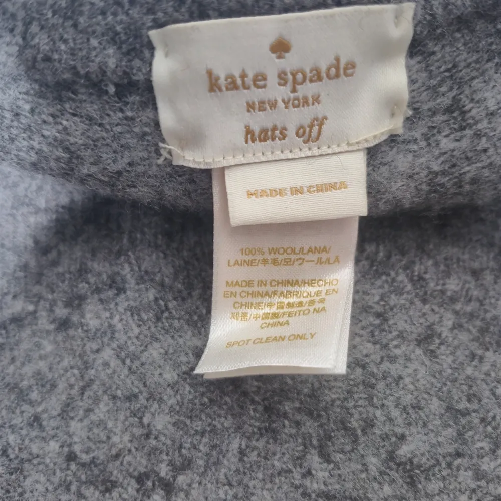 Kate Spade Kaleidoball Wool Beret Clear Rhinestone - Image 3