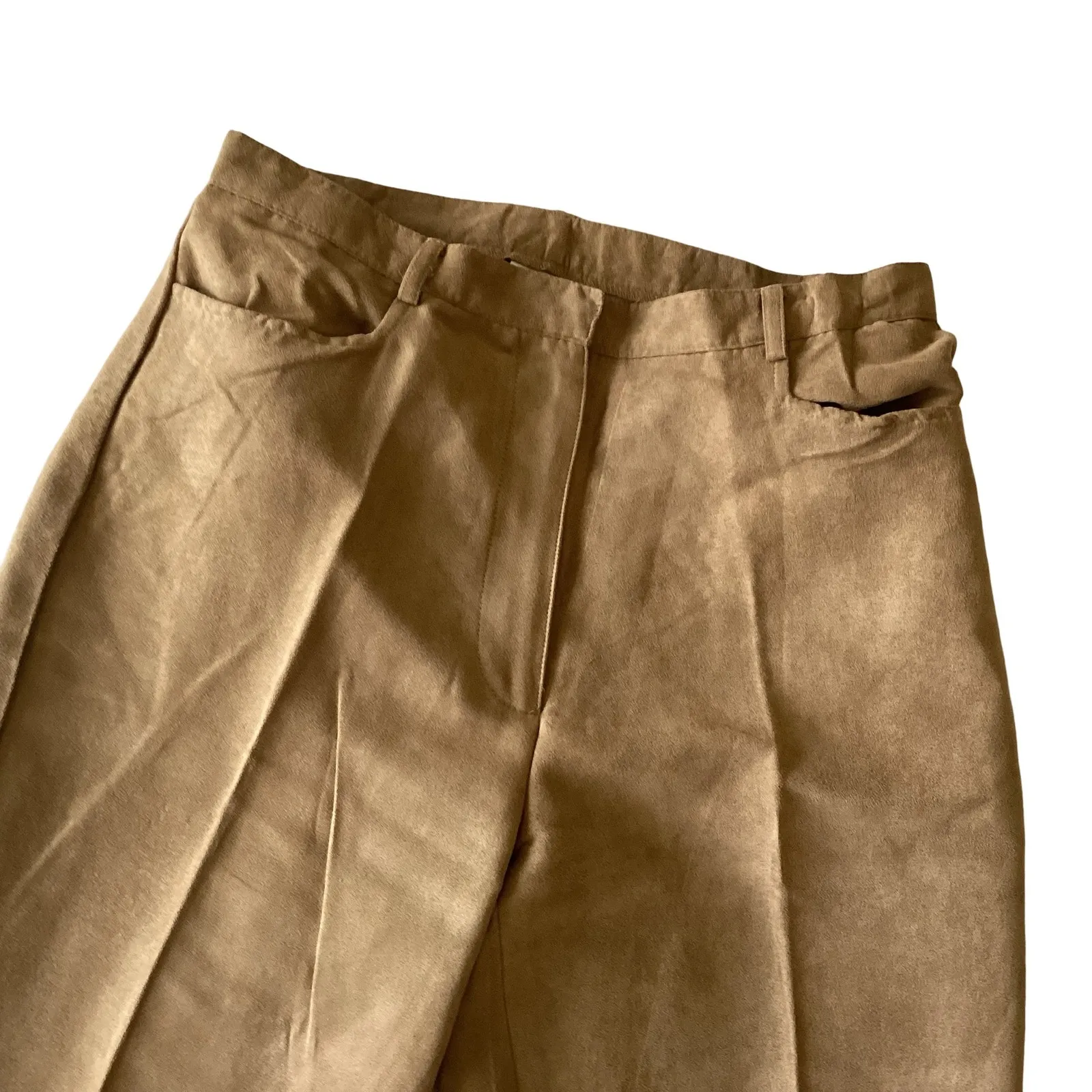 Birch Hill Vegan Suede Pants Tan Size 8 - Image 2